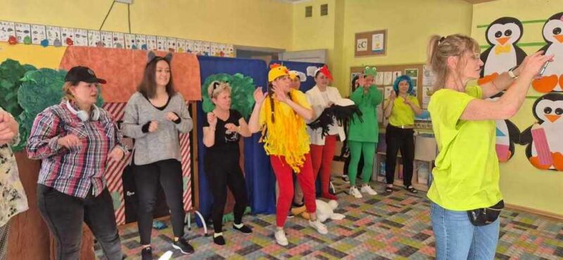 pierwszy dzien wiosny i kolorowa skarpetka 4